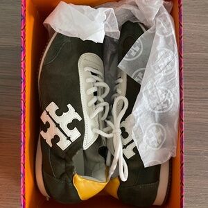 Tory Burch Vintage Double T Trainer Sneakers